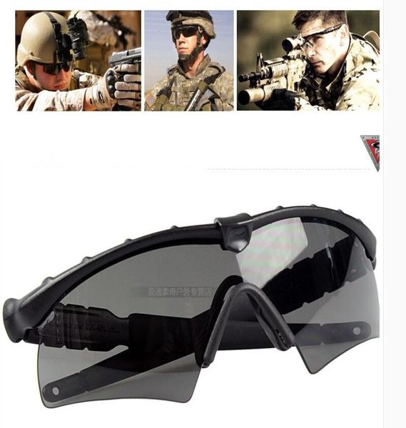 

new si ballistic m frame 20 tactical sunglasses riding goggles with 3 lens black for men women sunglass4906516, White;black