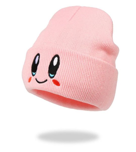

anime cartoon cute face eyes hat cosplay keep warm knitted hat kids cap hip hop autumn winter gift77025114055197, Blue;gray