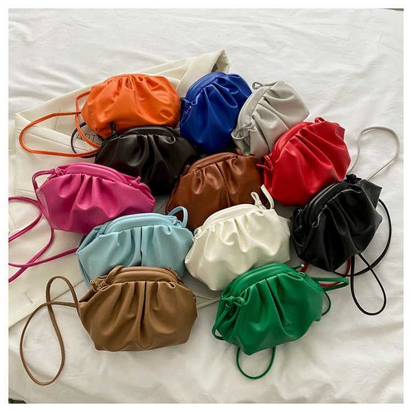 

designer botegss ventss pouch evening bags for sale cloud fold small bag summer candy shoulder mobile phone minimalist clip zero wallet with