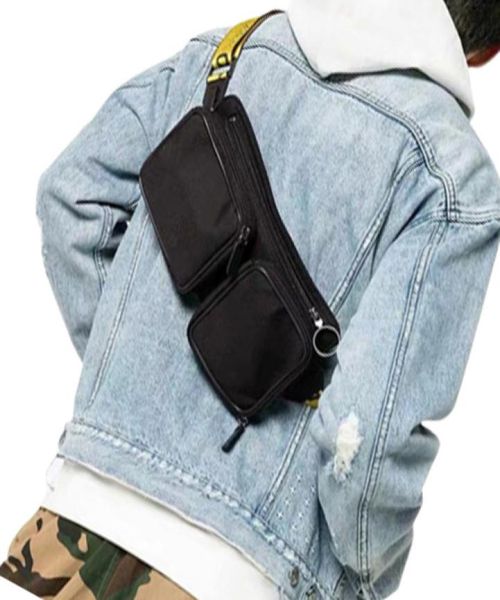 

new detachable cross body hip inclined shoulder bag fanny pack waist bag men canvas off bags multi pocket shoulder bag9185586