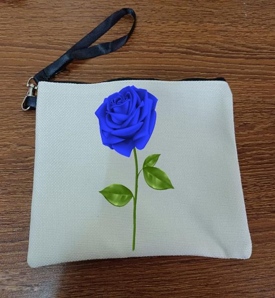 

50pcs 25cmx16cm sublimation linen cosmetic bags diy women blank plain zipper makeup bag phone clutch bag1114813