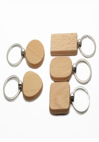 

25x blank wooden key chain personalized wood keychains rectanglesqureround and heart sharped four size to choose kw01x drop ship6876865, Silver