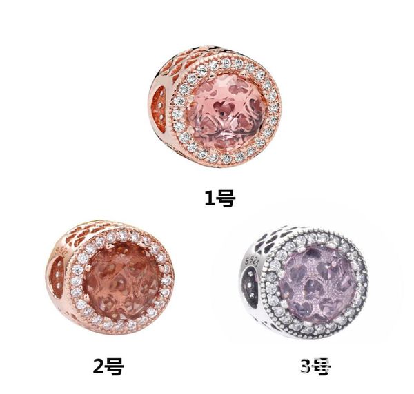 

925 sterling silver radiant hearts with crystal charm bead fits european jewelry charm bracelets and necklaces1346847, Black