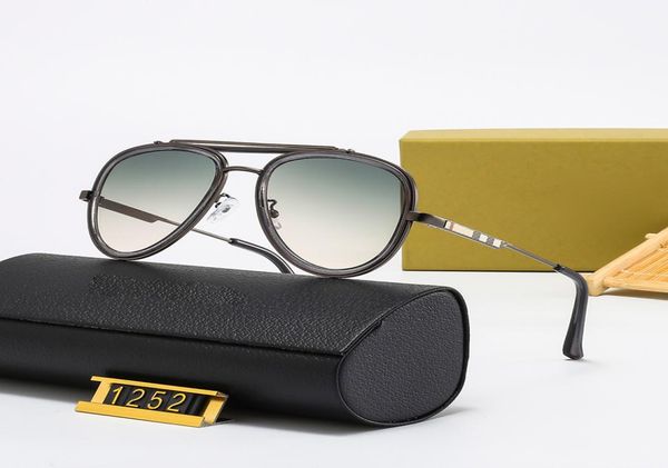 

designer sunglasses original metal frame classic ladies mirror ladies and men glasses with box5676304, White;black