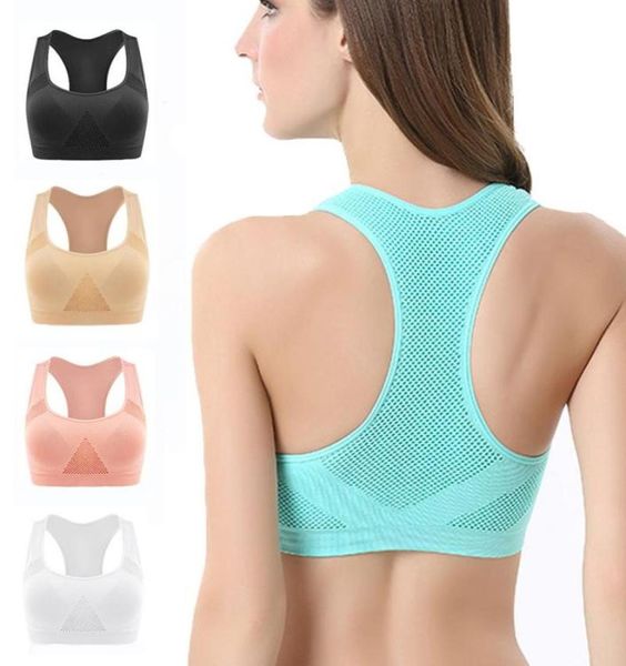 

running jerseys 2021 women sports bras professional no trace padded yoga tanks absorb sweat fitness female gym vest3555416, Black;blue