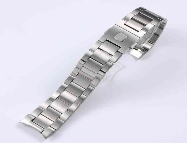 

bracelet strap for series solid stainless watch accessories band 22mm steel silver matte texture5553639, Black;brown