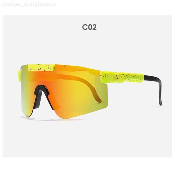 

original pits vipers sport google tr90 polarized sunglasses for men/women outdoor windproof eyewear 100% uv mirrored lens gift 4tk67, White;black