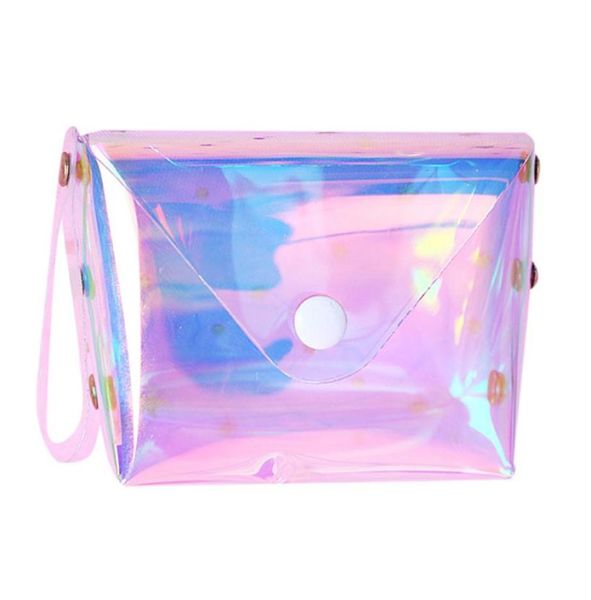 

girls cute jelly transparent coin purse plastic mini zipper hasp change clutch bag wallet key bag storage bag1876835, Red;black