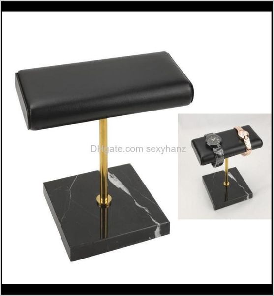 

pouches bags packaging jewelry stable marble pu leather watch holder display stand for showcase style c jrbqa1950307, Pink;blue