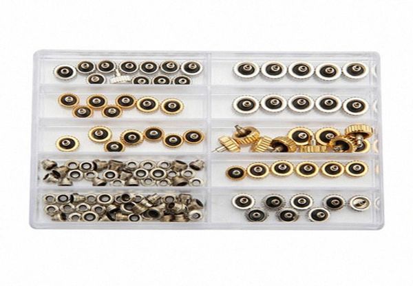 

promotion new 60pcs watch crown for copper 53mm 60mm 70mm silver gold repair accessories assortment parts kay16084797