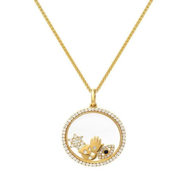

925 sterling silver floating locket necklace fits european lucky symbol open silver necklaces27228827467