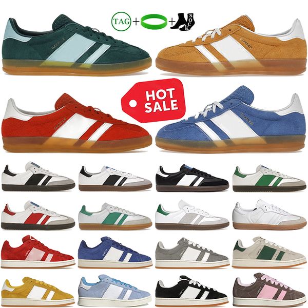 

designer shoes for men women low adimatic gazelle indoor suede sneakers leather mens trainers campus 00s suede sneaker womens platform vegan, Black