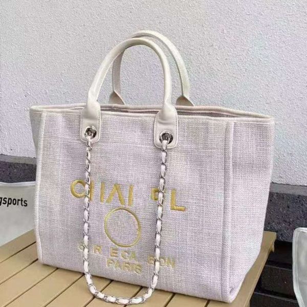 

luxury classics women's handbags evening bags brand ch designers women beach bag canvas embroidered large female shopping handbag pearl, Black;red