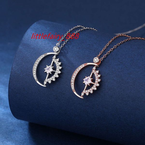 

luxury geometric 925 sterling silver sun moon star necklace with cubic zircon women choker jewelry fine jewelry