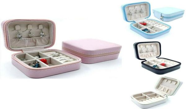 

travel cosmetic leather jewelry storage case ring earring necklace organizer home outdoor cosmetic bags jewelry cases1177245