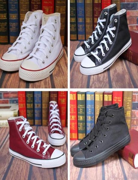 

2023 classic design stars all sports woman man high low canvas shoes lovers students skateboard shoes with dust dag card tran7912788, Black