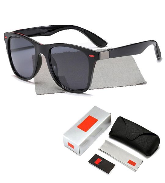 

ray brand sunglasses men women classic square plastic driving sun glasses male fashion black shades uv400 4509 ban8381012, White;black