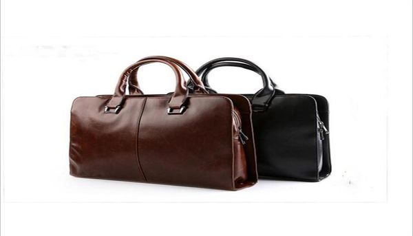 

mens leather briefcase lapbags travel bag soft shoulder bags business man handbag male formal briefcases315l9226220