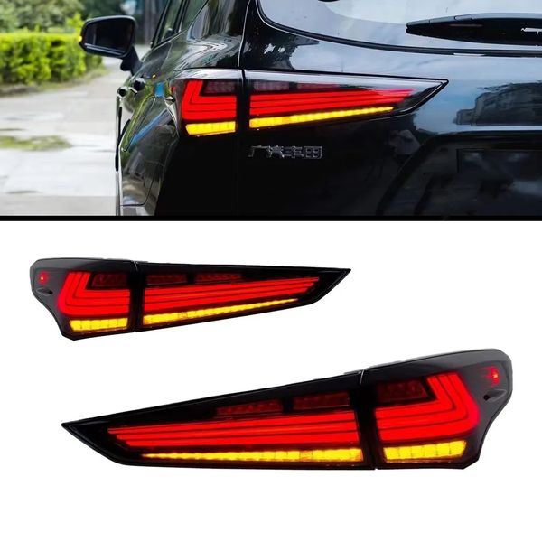 

led rear taillight for highlander kluger taillights 20 22 lexus type tail light signal brake slight reverse auto