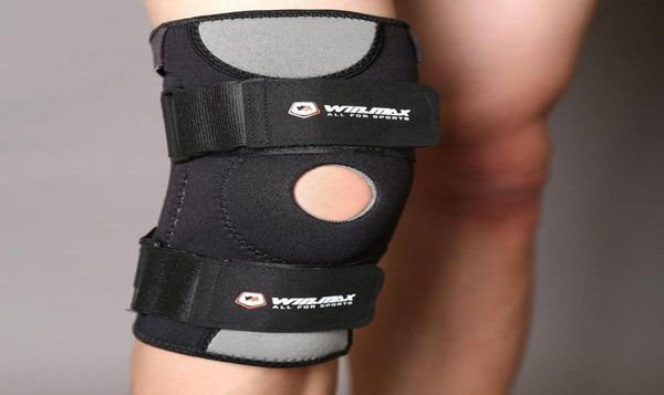 

knee support brace for meniscus acl pcl arthritis running hiking basketball breathable neoprene open patella protector sports6295519, Black;gray