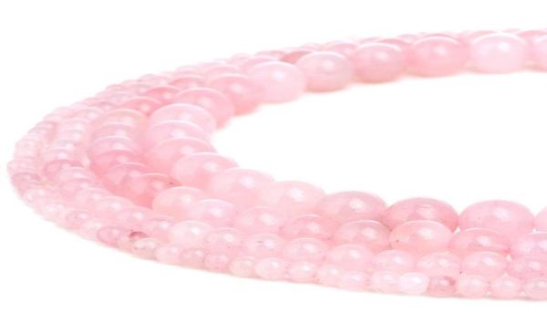 

tsunshine natural rose quartz gemstone round loose stone beads for diy jewelry making european 1 strand 4mm10mm6449543, Black