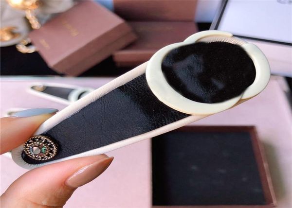 

classic designer hairpins leather letters designer clips sheepskin hair clips brand barrettes bb clips women hair accessories3589274, Golden;silver