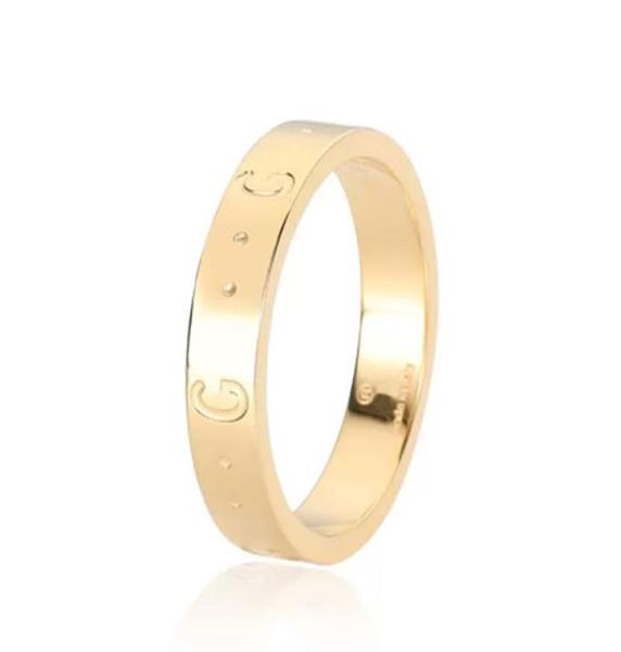 

fashion gold letter ring bague for woman simple personality party wedding lovers gift engagement rings jewelry nrj9977540, Silver