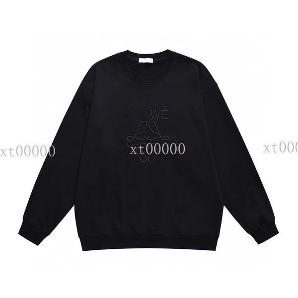 

23ss designer plus size jackets fashion patag sweatshirts women polo jacket men's fleece hooded students oversized hoodies sweatshirt 0, Black;brown