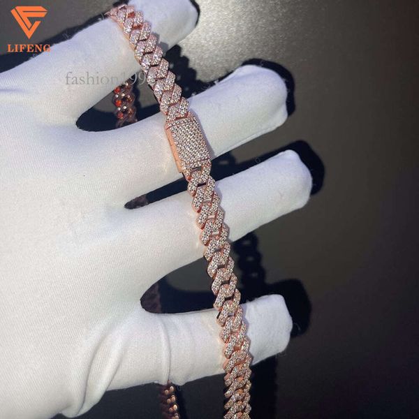

Good Price Of Rose Gold Pleated Fascinated Brilliant Dogtag Zircon Jewelry Hiphop Tennis Chain Necklace For Men