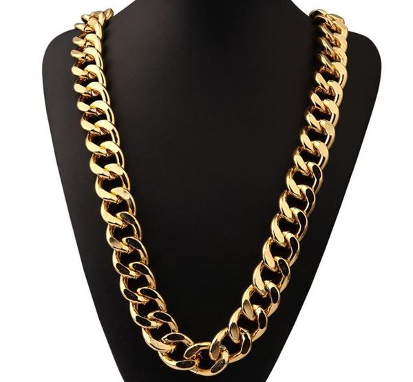 

new design street dance singer goldsilver thick sparse aluminum chain 354 inch necklace hip hop jewelry for men039s gift5004809, Silver