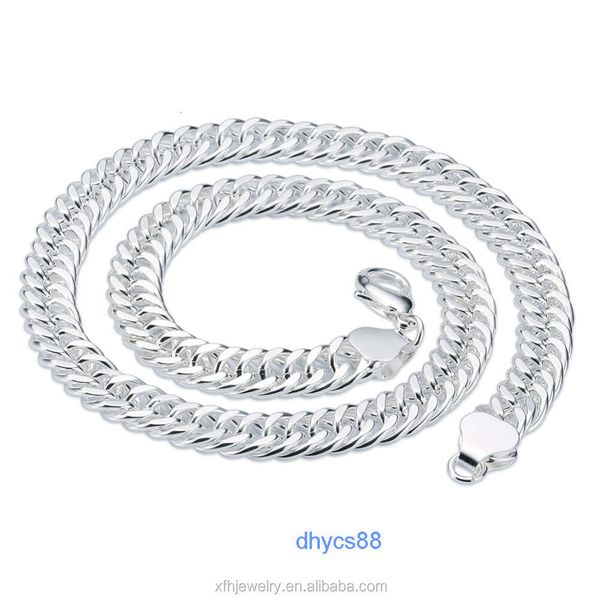 

6mm 8mm 10mm men's big chain 925 sterling silver necklace curb