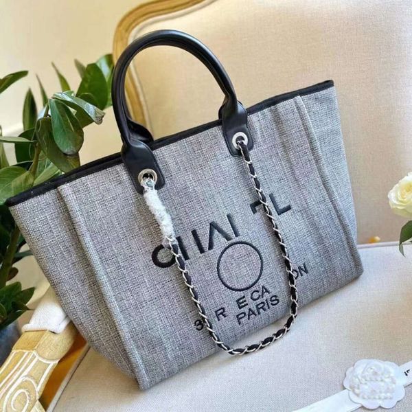 

classics women's luxury handbags evening bags brand ch designers women beach bag canvas embroidered large female shopping handbag pearl