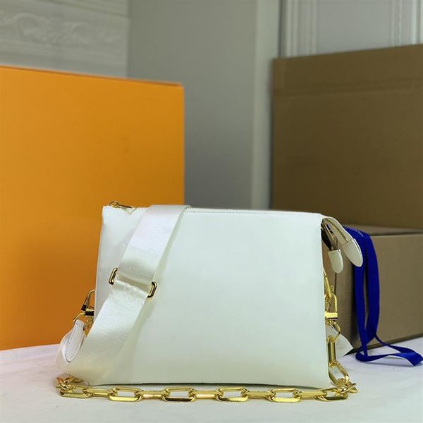 

2021 luxurys designers bags lady coussin pm shoulder bag genuine leather zipped crossbody purse totes with box2180