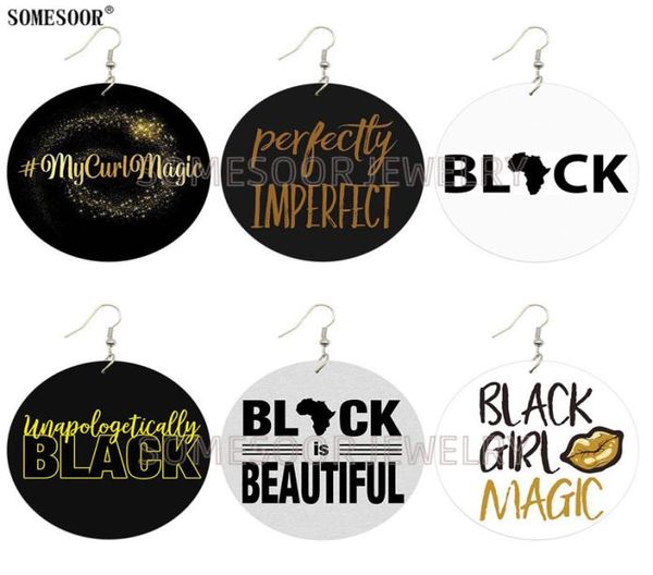 

doublesided printing selling european and american fashion african 551 wooden earrings3019223, Silver