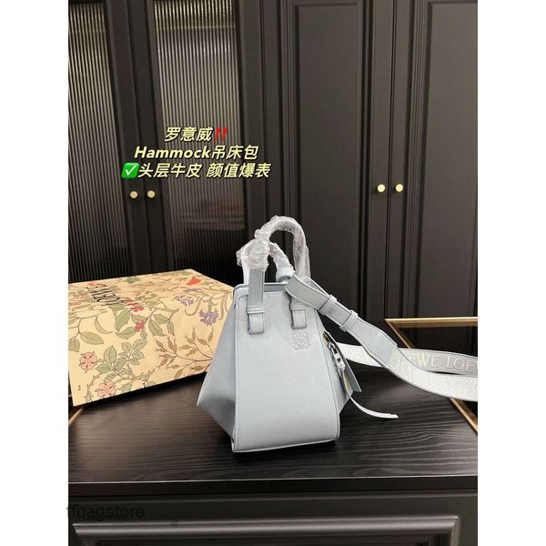 

leather loewn lady bag crossbody purse bags designer bucket hammock hammock series shoulder high-end girl wing portable totes handbags 4 950