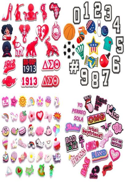 

shoe parts accessories aka zeta phi beta charms for decoration delta sigma theta sorority girls women party favor zcharmstore otcz89025941, White;pink