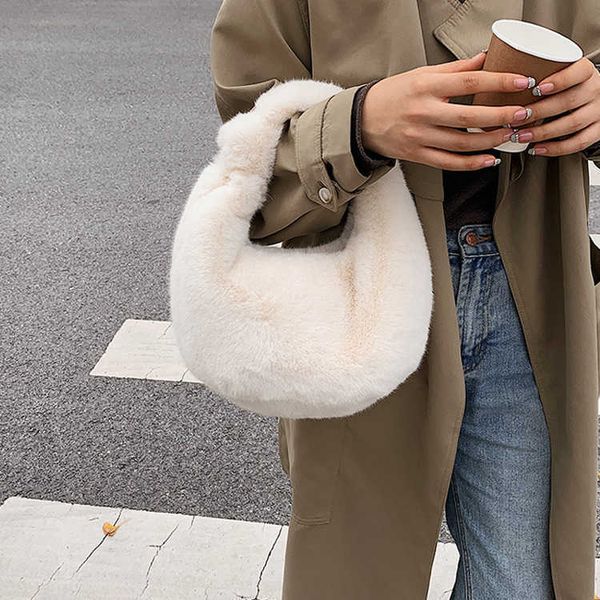 

brand jodie tote bags botegss ventss for women online shop autumn and winter plush bag womens 2023 new knot imitation mink fleece handbag ne