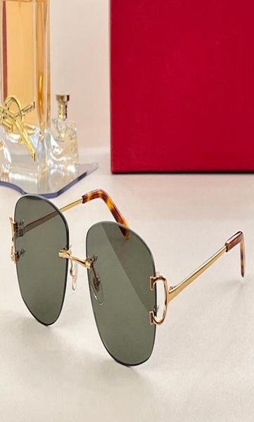 

new designer womens sunglasses carti glasses mens super large frame oval orange gradient lenses fashion ins net red retro frameles9062240, White;black