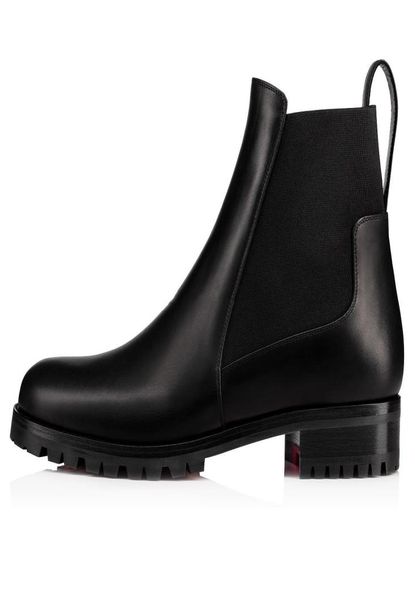 

women leather boot ankle boots s high heels chunky heeled booty marchahe black calf leathers ankles booties platform heel rubber soles666173