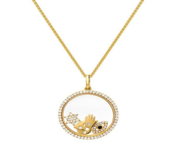

925 sterling silver floating locket necklace fits european lucky symbol open silver necklaces27227371739