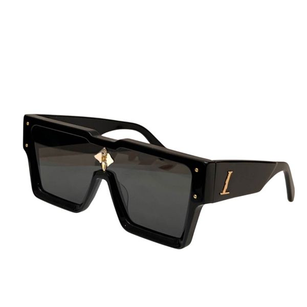 

luxury men cyclone sunglasses lens four-leaf crystal vintage square frame rhomboid for mens womens millionaire designer large sun glasses wo, White;black