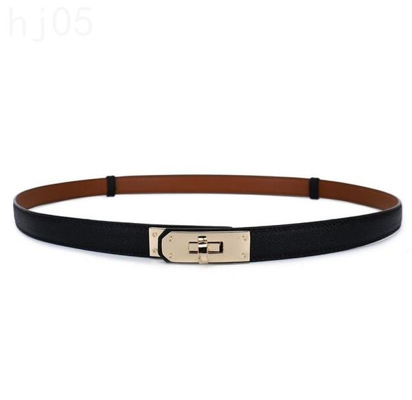

1.8cm designer belts for women narrow cinto luxury belt metal mini buckle ceinture homme mens leather belt fashion popular trendy simple bla, Black;brown
