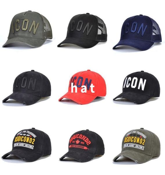 

2021 icon mens designer hats casquette d2 luxury embroidery cap adjustable 23 color hat behind letter24243312, Blue;gray
