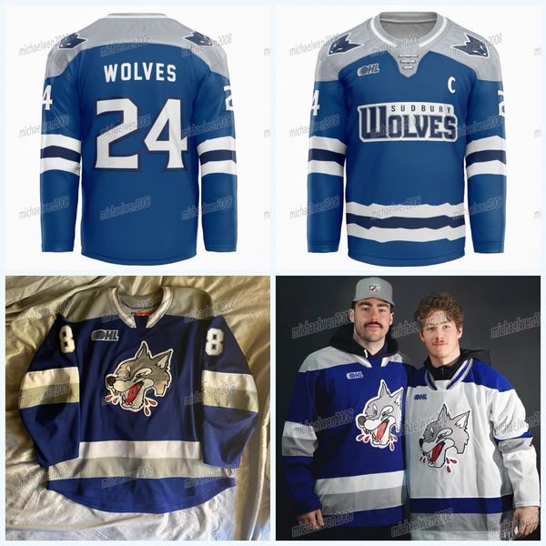 

sudbury wolves 2023-24 futuristic alternate jersey david goyette quentin musty landon mccallum kocha delic nick degrazia evan konyen alex ph, Black;red