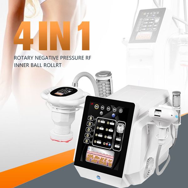 

4 in 1360 degree massage pressure rf and inner ball roller face lifting body fat loss slimming machine fat removal vacuum muscle building fa