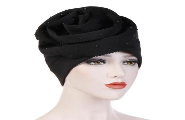 

beanieskull caps kepahoo 2022 flower ceramics search edge solid color scarf hat cottonpadded cap hijab turban muslim dress heads7963169, Blue;gray