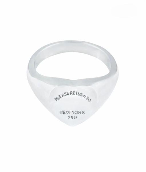 

t edition stainless women mens band ring please return to new york heart jewelry rings gold silver rose color252o8873806