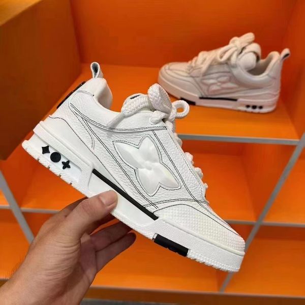 

designer trainers 1854 skate sneakers mens casual shoes embossed rubber platform sneaker curb multicolor skates flower shoes running shoe le, Red;white