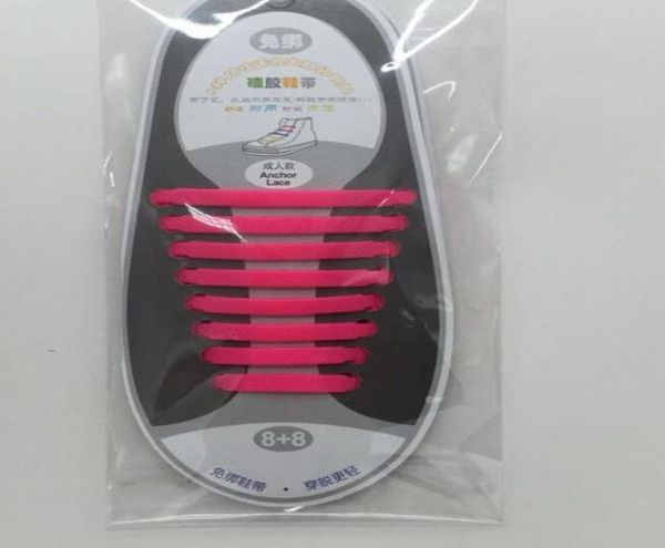 

2021 vtie creative design fashion designs athletic running no tie shoe lace elastic lazy silicone shoelaces all sneakers f9939607, White;pink