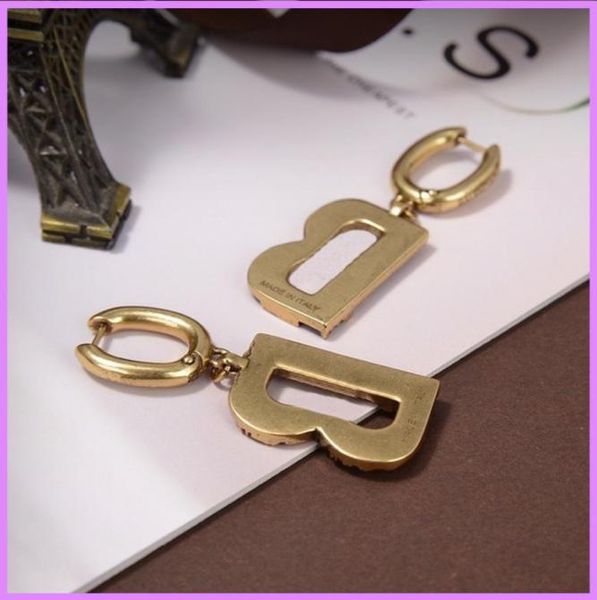 

women fashion earrings retro letters earring for women luxury designer jewelry gold mens for gifts relief ear studs ladies d2222467234935, Golden;silver
